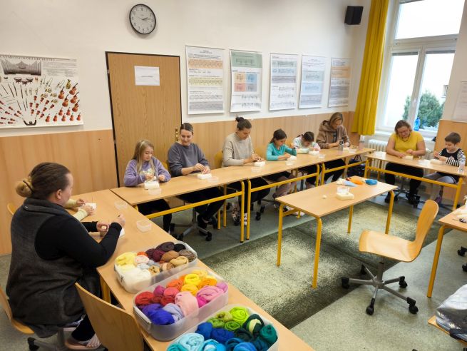 Víla na zavěšení - kurz plstění